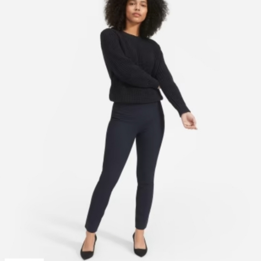 NWT Everlane The Back Slit Work Pant Size 0 Navy Blue